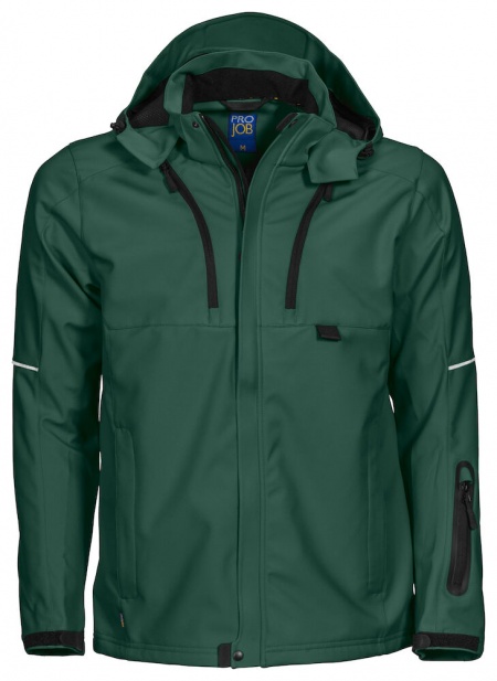 Projob 3406 Softshell Jas  Groen